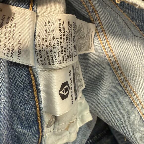 Levi's Women's '94 Baggy Jeans Distressed Blue Straight Size 30 - Picture 6 of 9